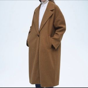 Zara Coat — Brown/Camel